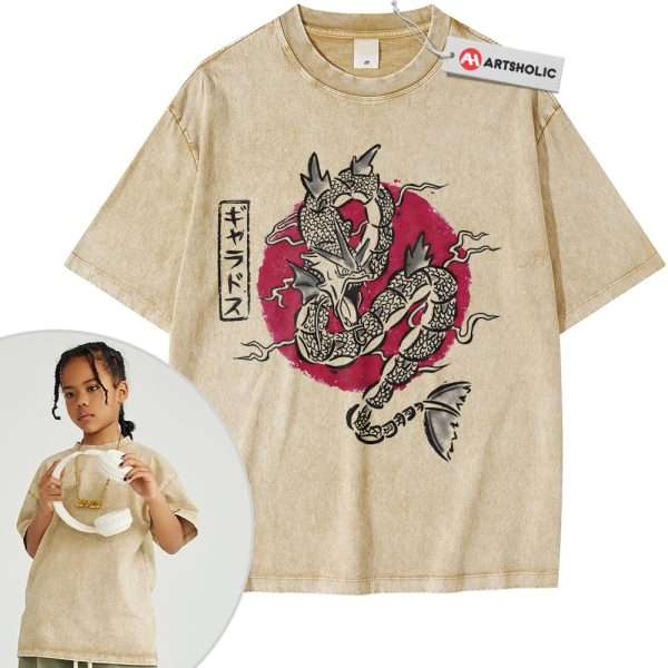 Gyarados Shirt For Kids, Pokemon Shirt For Kids, Anime Shirt For Kids, Vintage T-Shirt For Kids
