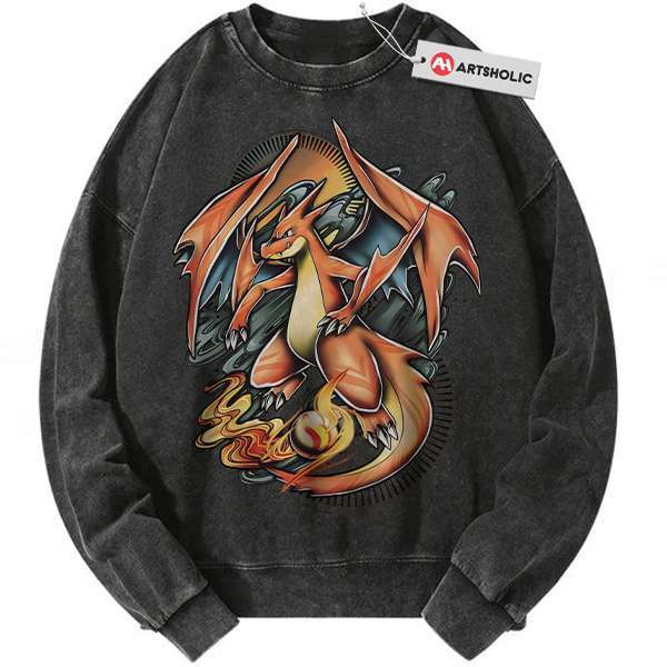Charizard Sweatshirt, Pokemon Sweatshirt, Anime Sweatshirt, Vintage Sweatshirt
