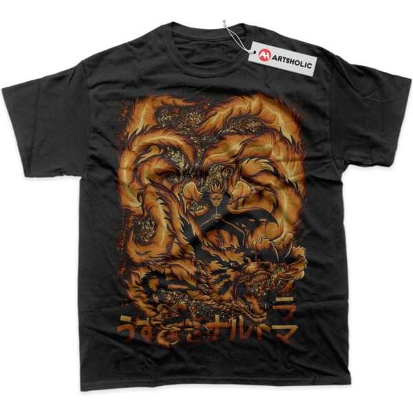 Kurama vs Naruto Uzumaki Shirt, Anime Shirt, Graphic T-Shirt