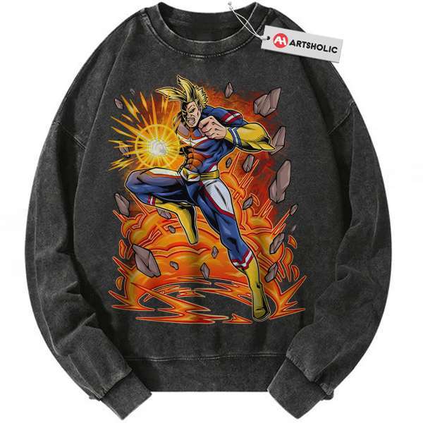 All Might Sweatshirt, Toshinori Yagi Sweatshirt, MHA Sweatshirt, Anime Sweatshirt, Vintage Sweatshirt