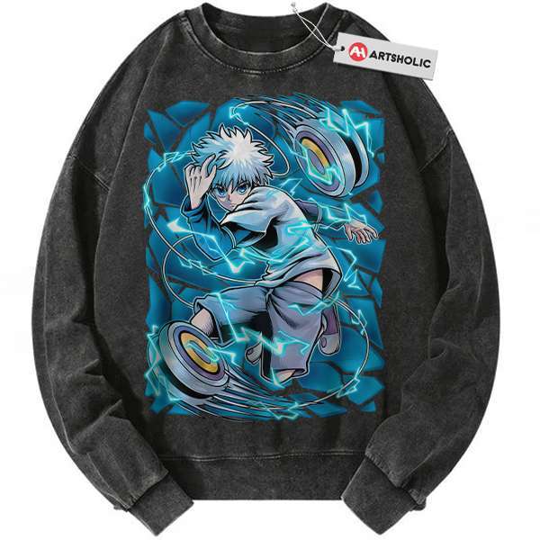 Killua Zoldyck Sweatshirt, Hunter x Hunter Sweatshirt, HxH Sweatshirt, Anime Sweatshirt, Vintage Sweatshirt