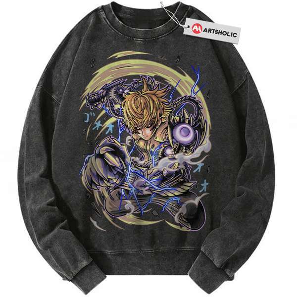 Genos Sweatshirt, One Punch Man Sweatshirt, Anime Sweatshirt, Vintage Sweatshirt