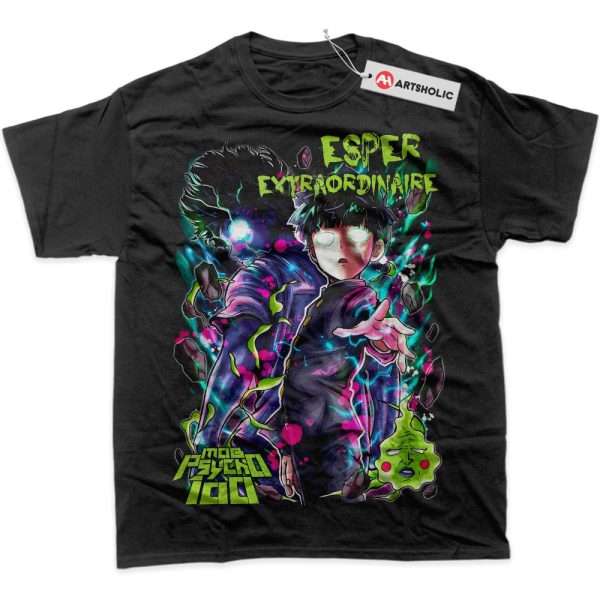 Shigeo Kageyama Shirt, Mob Psycho 100 Shirt, Anime Shirt, Graphic T-Shirt