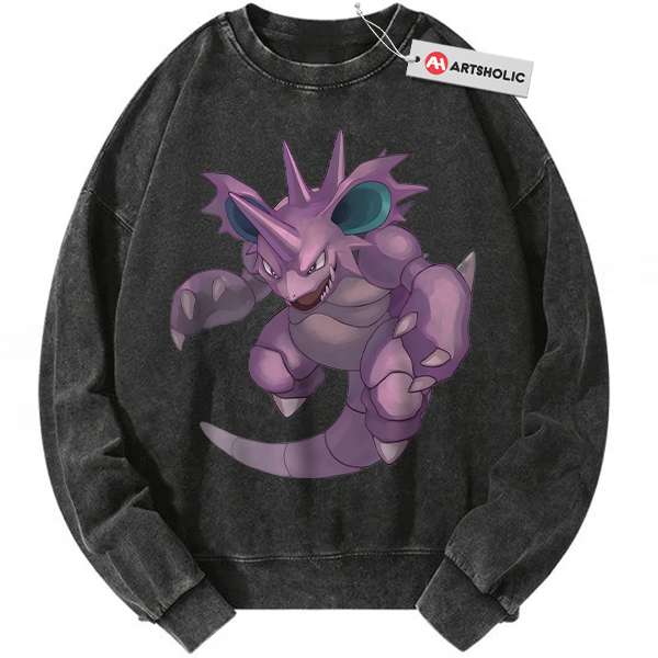 Nidoking Sweatshirt, Pokemon Sweatshirt, Anime Sweatshirt, Vintage Sweatshirt