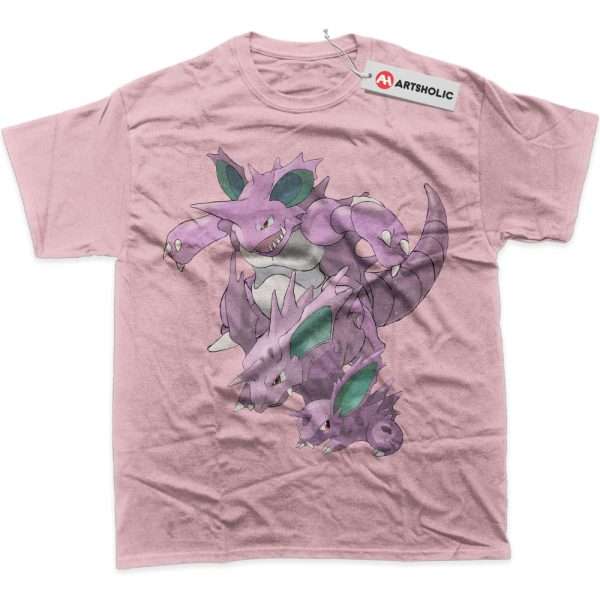 Nidoran vs Nidoking Shirt, Pokemon Shirt, Anime Shirt, Graphic Tee