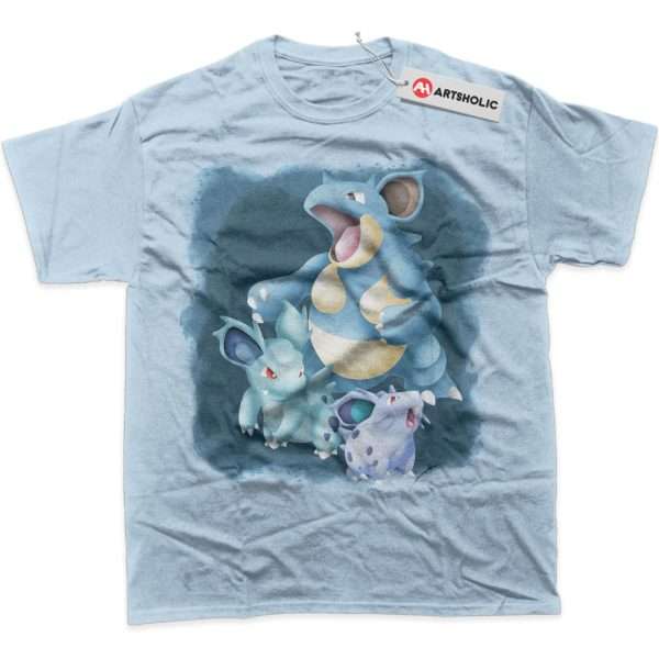 Nidoran Nidorina vs Nidoqueen Shirt, Pokemon Shirt, Anime Shirt, Graphic T-Shirt