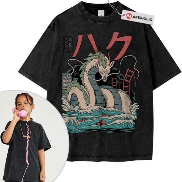 Haku Shirt For Kids, Spirited Away Shirt For Kids, Studio Ghibli Shirt For Kids, Anime Shirt For Kids, Vintage Tee For Kids