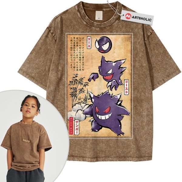 Gengar Shirt For Kids, Gatsly Shirt For Kids, Haunter Shirt For Kids, Pokemon Shirt For Kids, Anime Shirt For Kids, Vintage Tee For Kids