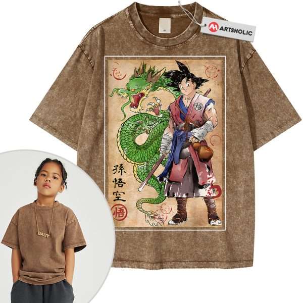 Son Goku Shirt For Kids, Shenron Shirt For Kids, Dragon Ball Z Shirt For Kids, DBZ Shirt For Kids, Anime Shirt For Kids, Vintage Tee For Kids