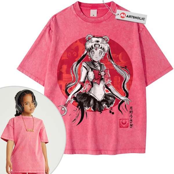 Usagi Tsukino Shirt For Kids, Sailor Moon Shirt For Kids, Anime Shirt For Kids, Vintage T-Shirt For Kids