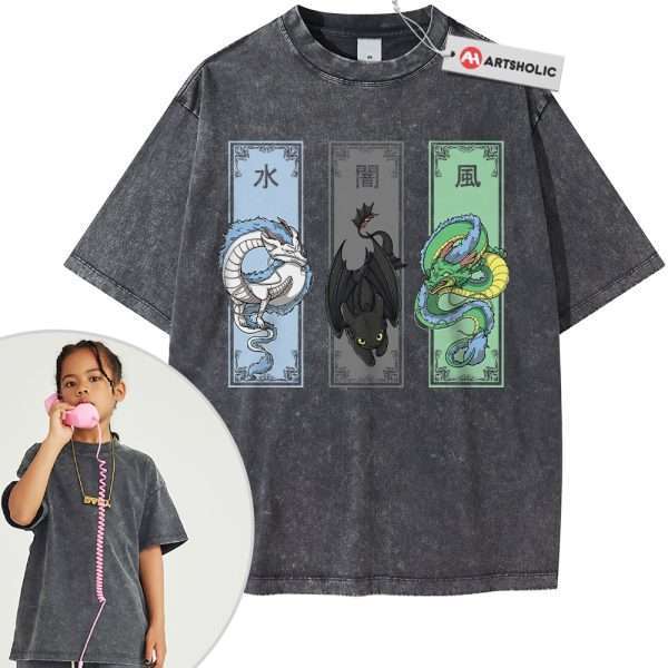 Shenron Shirt For Kids, Haku Shirt For Kids, Toothless Shirt For Kids, Dragon Shirt For Kids, Anime Shirt For Kids, Vintage T-Shirt For Kids