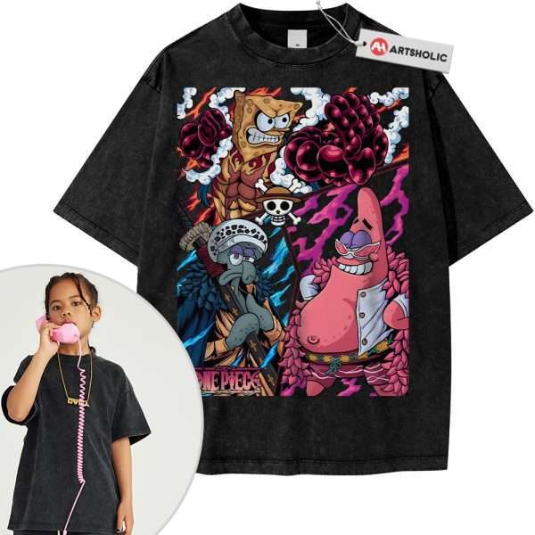 SpongeBob SquarePants Shirt For Kids, Animated Shirt For Kids, Vintage T-Shirt For Kids