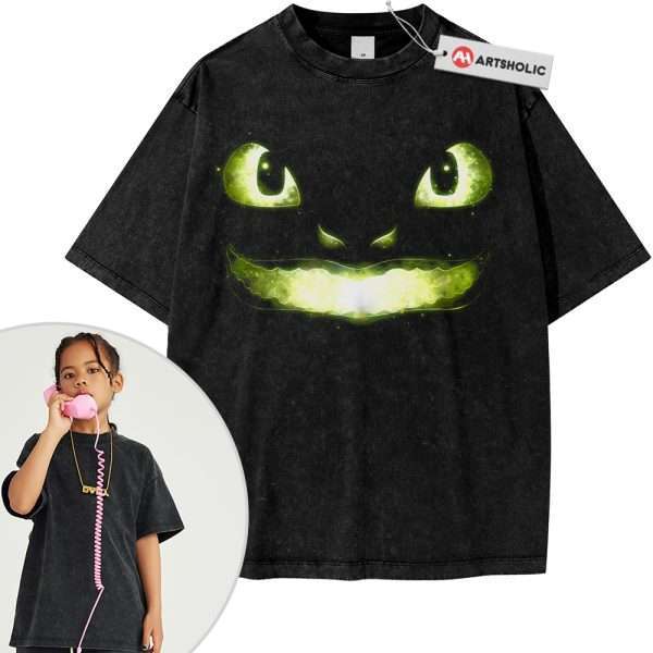 Toothless Shirt For Kids, How to Train Your Dragon Shirt For Kids, Animated Shirt For Kids, Vintage Tee For Kids