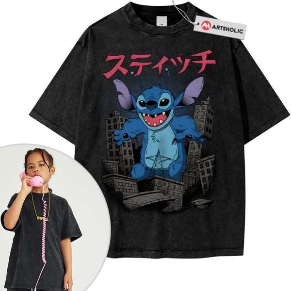 Lilo and Stitch Shirt For Kids, Disney Shirt For Kids, Animated Shirt For Kids, Vintage Tee For Kids