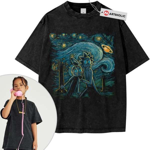 Rick and Morty Shirt For Kids, Animated Shirt For Kids, Vintage Tee For Kids