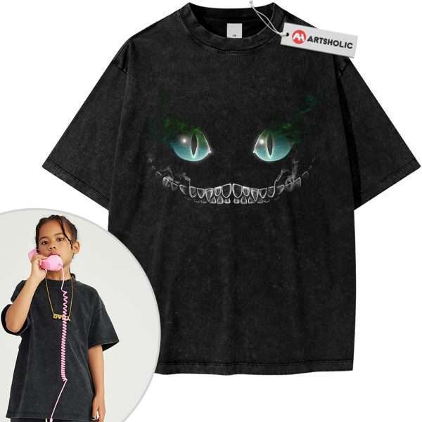 Cheshire Cat Shirt For Kids, Alice's Adventures in Wonderland Shirt For Kids, Animated Shirt For Kids, Vintage Tee For Kids