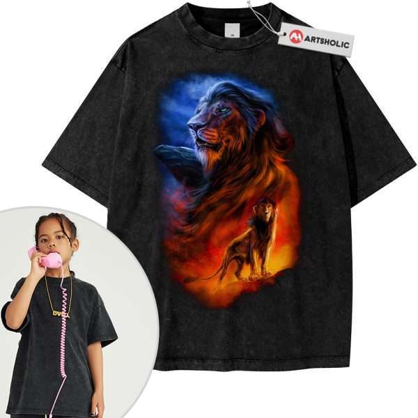 Scar Shirt For Kids, The Lion King Shirt For Kids, Disney Shirt For Kids, Animated Shirt For Kids, Vintage T-Shirt For Kids