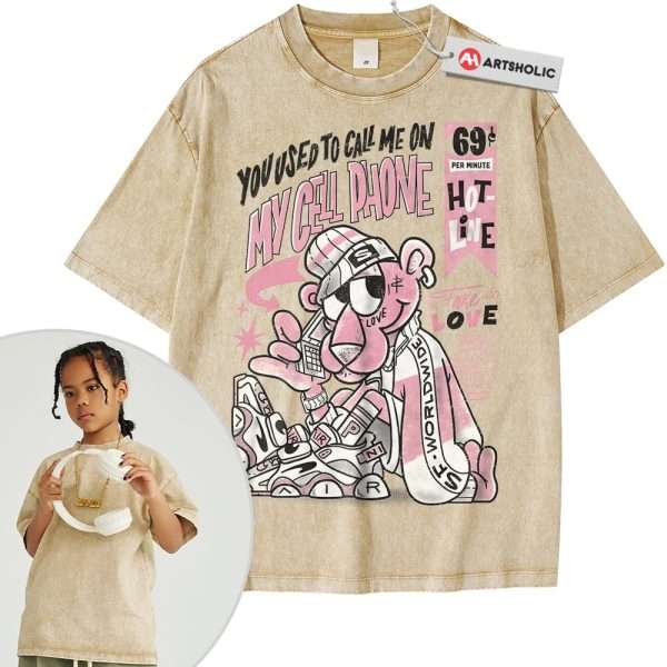 The Pink Panther Shirt For Kids, Animated Shirt For Kids, Vintage Tee For Kids