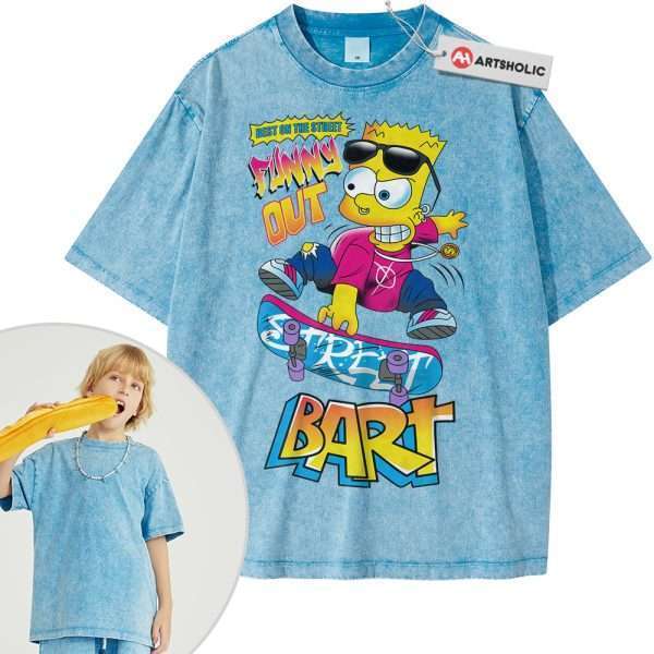 Bart Simpson Shirt For Kids, The Simpsons Shirt For Kids, Animated Shirt For Kids, Vintage Tee For Kids