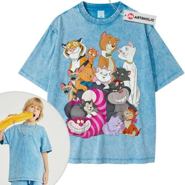 Disney Cat Shirt For Kids, Animated Shirt For Kids, Vintage Tee For Kids