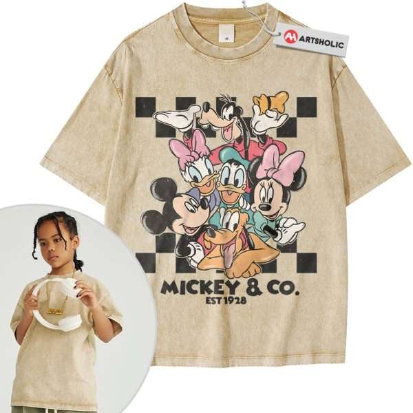 Mickey Mouse Shirt For Kids, Donald Duck Shirt For Kids, Pluto Shirt For Kids, Disney Shirt For Kids, Cartoon Shirt For Kids, Vintage T-Shirt For Kids