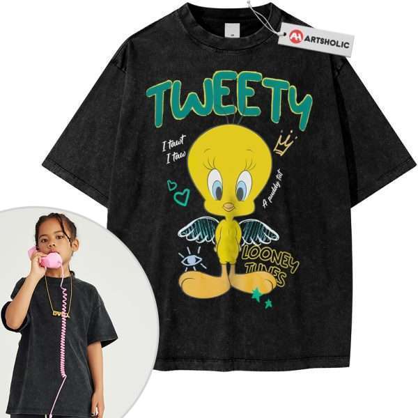 Tweety Shirt For Kids, Looney Tunes Shirt For Kids, Cartoon Shirt For Kids, Vintage T-Shirt For Kids