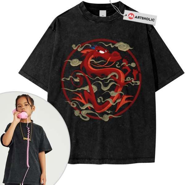 Mushu Shirt For Kids, Mulan Shirt For Kids, Animated Shirt For Kids, Vintage T-Shirt For Kids