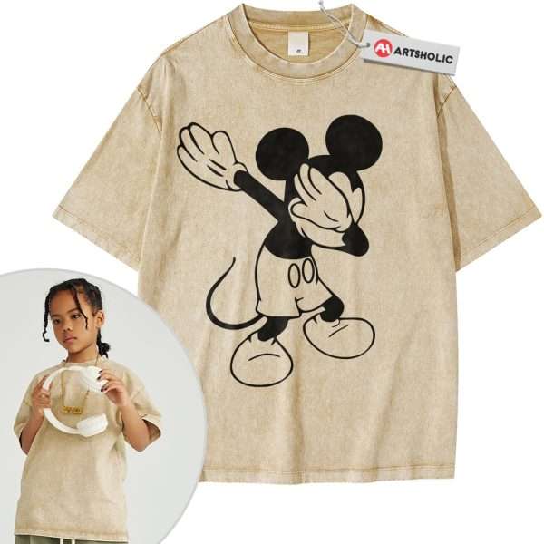 Dab Mickey Mouse Shirt For Kids, Cartoon Shirt For Kids, Vintage T-Shirt For Kids
