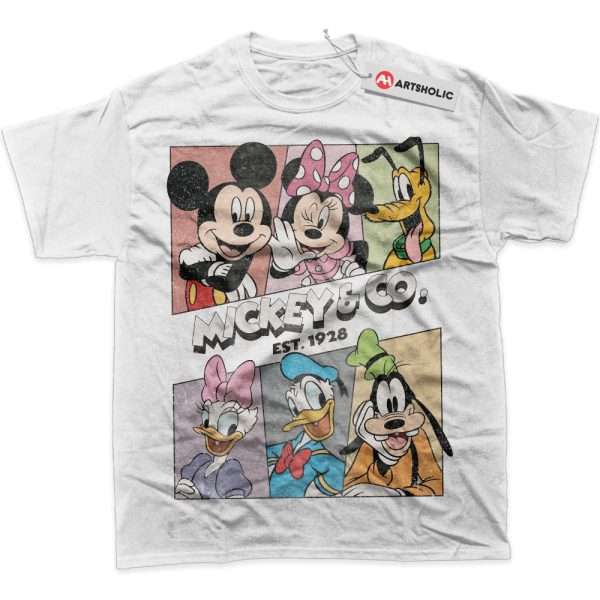 Mickey and Co Shirt, Cartoon Shirt, Graphic T-Shirt