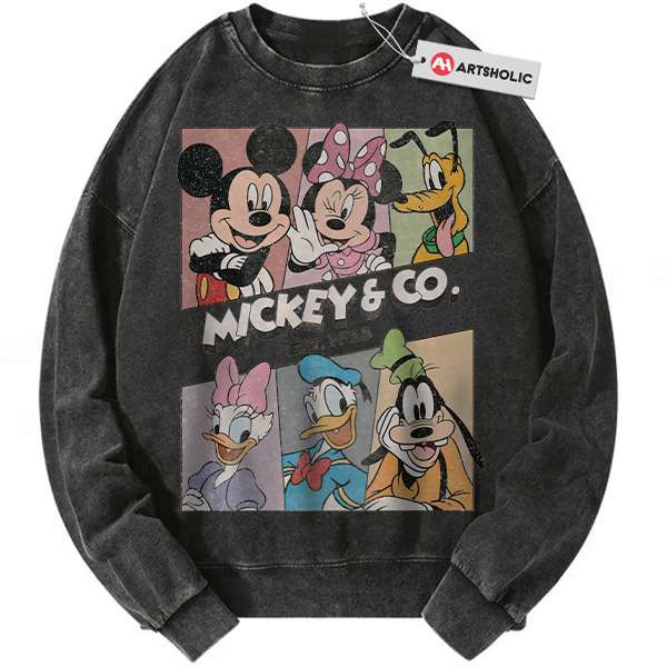 Mickey and Co Sweatshirt, Cartoon Sweatshirt, Vintage Sweatshirt