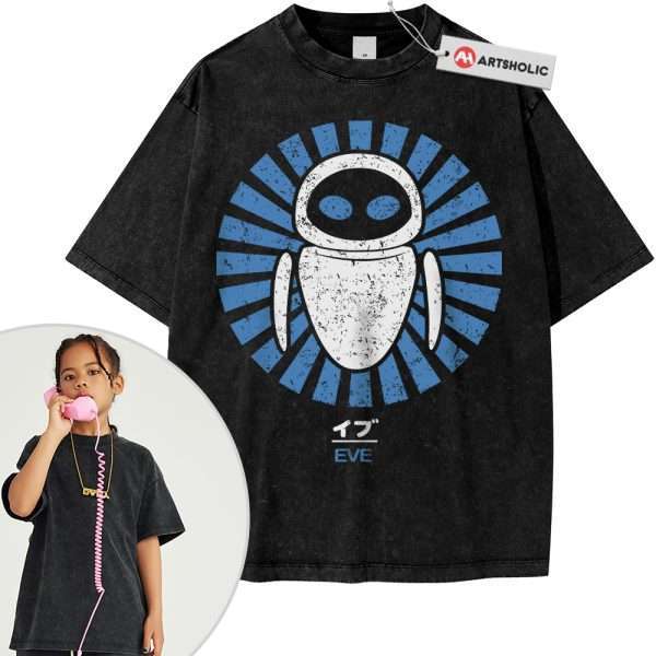 Eve Shirt For Kids, Wall-E Shirt For Kids, Animated Shirt For Kids, Vintage T-Shirt For Kids