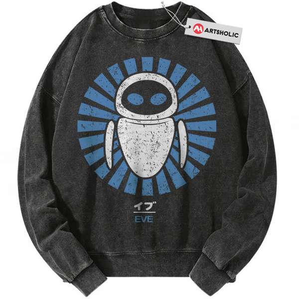 Eve Sweatshirt, Wall-E Sweatshirt, Animated Sweatshirt, Vintage Sweatshirt