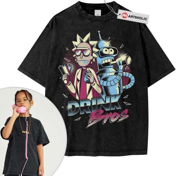 Rick and Morty Shirt For Kids, Animated Shirt For Kids, Vintage Tee For Kids