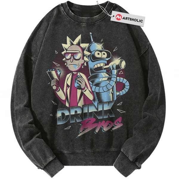 Rick and Morty Sweatshirt, Animated Sweatshirt, Vintage Sweatshirt