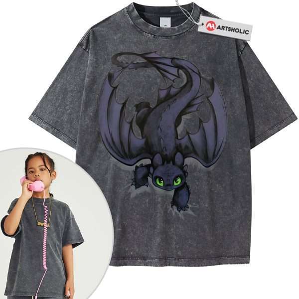Toothless Shirt For Kids, How to Train Your Dragon Shirt For Kids, Animated Shirt For Kids, Vintage T-Shirt For Kids
