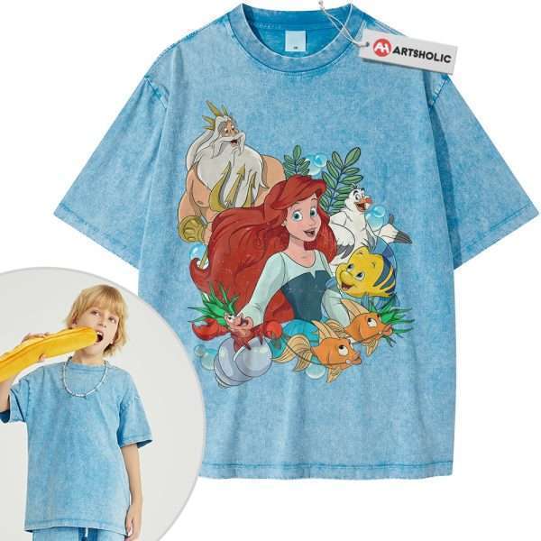 The Little Mermaid Shirt For Kids, Animated Shirt For Kids, Vintage Tee For Kids