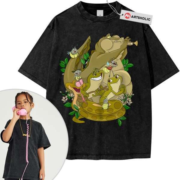 The Princess and the Frog Shirt For Kids, Animated Shirt For Kids, Vintage T-Shirt For Kids