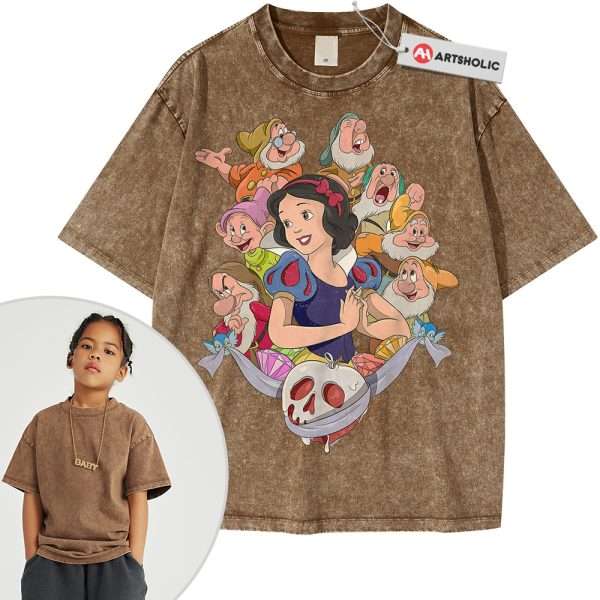 Snow White and the Seven Dwarfs Shirt For Kids, Animated Shirt For Kids, Vintage T-Shirt For Kids