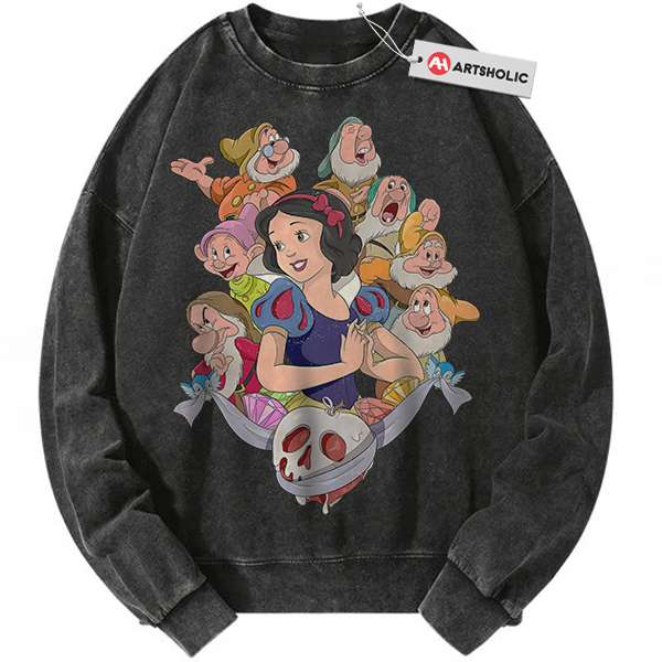 Snow White and the Seven Dwarfs Sweatshirt, Animated Sweatshirt, Vintage Sweatshirt