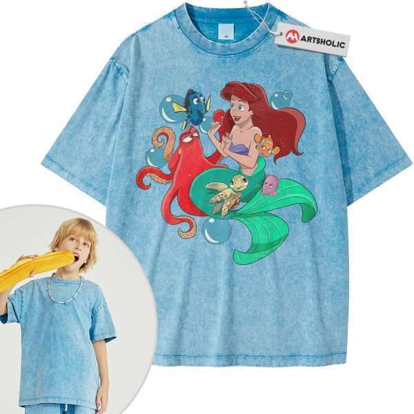 The Little Mermaid Shirt For Kids, Animated Shirt For Kids, Vintage T-Shirt For Kids