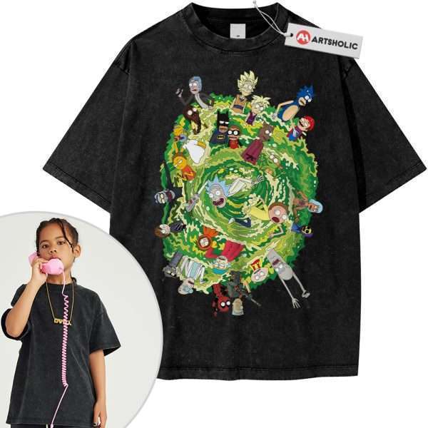 Rick and Morty Shirt For Kids, Animated Shirt For Kids, Vintage Tee For Kids