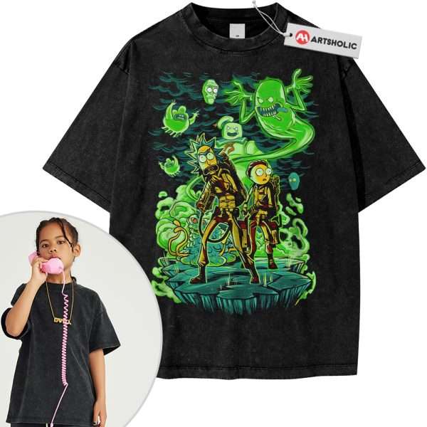 Rick and Morty Shirt For Kids, Animated Shirt For Kids, Vintage T-Shirt For Kids