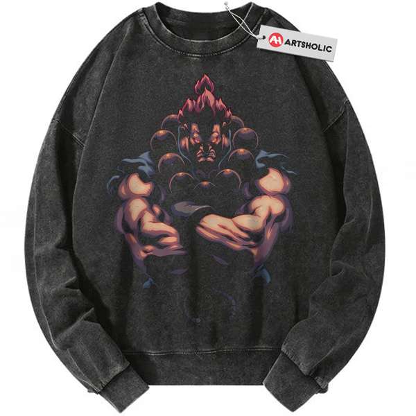 Akuma Sweatshirt, Street Fighter Sweatshirt, Game Sweatshirt, Vintage Sweatshirt