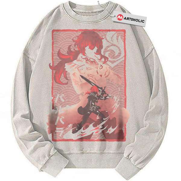 Diluc Sweatshirt, Genshin Impact Sweatshirt, Game Sweatshirt, Vintage Sweatshirt