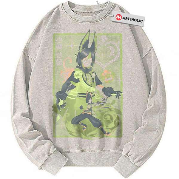 Tighnari Sweatshirt, Genshin Impact Sweatshirt, Game Sweatshirt, Vintage Sweatshirt