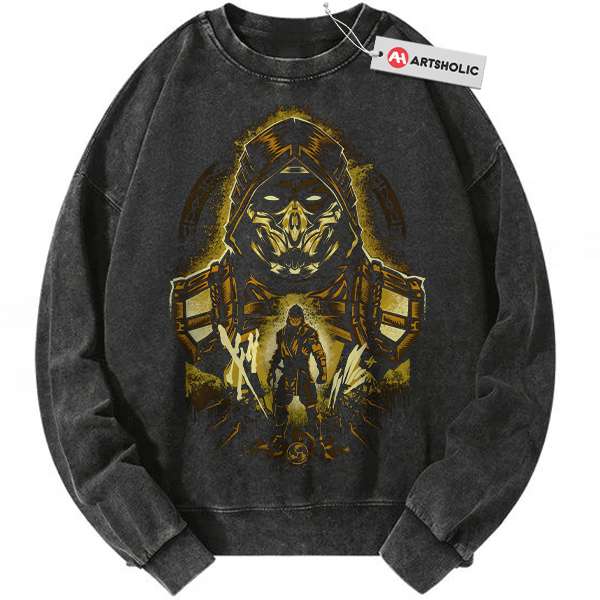 Scorpion Sweatshirt, Mortal Kombat Sweatshirt, Game Sweatshirt, Vintage Sweatshirt
