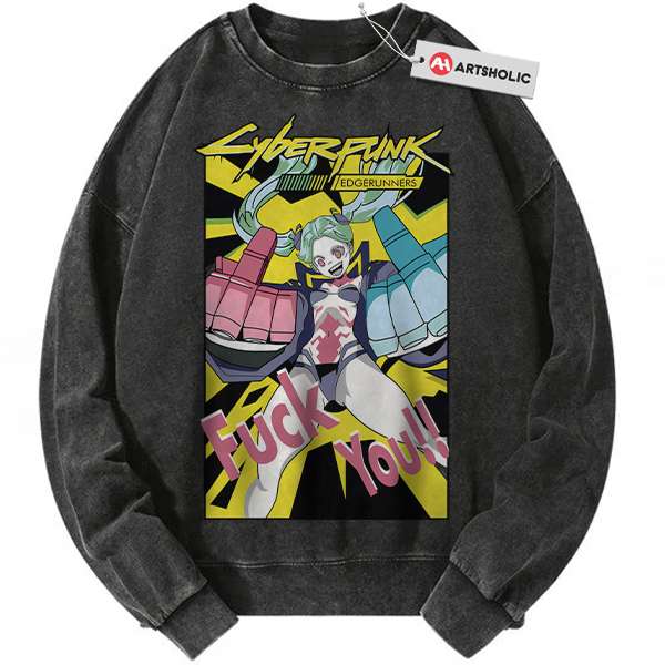 Rebecca Sweatshirt, Cyberpunk: Edgerunners Sweatshirt, Game Sweatshirt, Vintage Sweatshirt