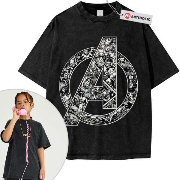 The Avengers Shirt For Kids, Marvel Comics Shirt For Kids, Vintage T-Shirt For Kids