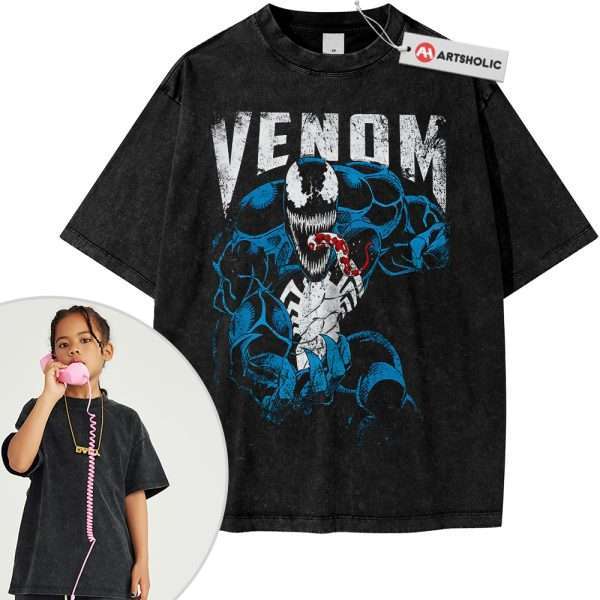 Venom Shirt For Kids, Marvel Comics Shirt For Kids, Vintage T-Shirt For Kids