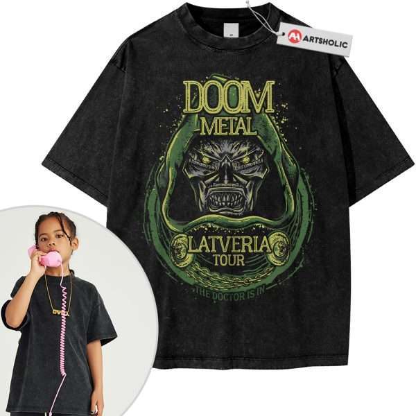 Doctor Doom Shirt For Kids, Marvel Comics Shirt For Kids, Vintage Tee For Kids